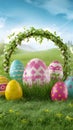 Enchanting Easter eggstravaganza unfolding in a magical wonderland of delight
