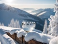 Frozen Panoramas Winter Whiteness Royalty Free Stock Photo