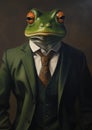 An Enchanting Encounter: The Ancient Magus Frog in a Dapper Suit