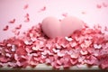 Enchanting Euphoria: A Vibrant Display of Heart-Shaped Piles and