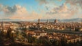 Enchanting Florence: 18th Century Cityscape Awash with Renaissance Splendor