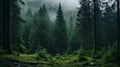 Enchanting Foggy Forest: A Captivating 8k Resolution National Geographic Photo