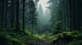 Enchanting Foggy Forest: A Nature-inspired Delight