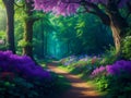 Enchanting forest beautiful, Generative Ai