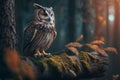 Enchanting Forest: Incredible Details & Wise Owl in Unreal Engine 5\'s Epic Compositio