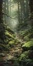 Enchanting Forest Stream: A Whistlerian Inspired Painting