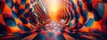 Enchanting fractal symphony: a vibrant fusion of colors and swirling patterns.
