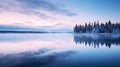 Enchanting Frozen Landscape: Tranquil Scenes And Moody Reflections