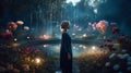 Enchanting Garden: Tim Walker\'s Magical Shot with Sony A9 and Colored Gels