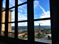 Enchanting Govone castle`s view, Piedmont region, Italy. Art, architecture, history and urban design