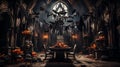 Enchanting Halloween Crafts & Decorations in Abandoned Gothic Mansion