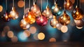 Enchanting Illumination: A Dazzling Display of Hanging Ornaments