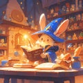 Magical Rabbit Studying Spells