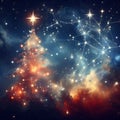 Celestial Serenade: Surrealist Christmas Celestial Bash by Generative AI