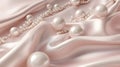 An enchanting image showcasing the elegance of pearl and foil