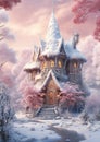 Enchanting Journey: A Fairy\'s Adventure through a Snowy Castle S