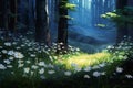 Enchanting Journey: A Springtime Stroll Through the Daisies in t