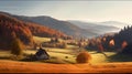 Enchanting landscape in autumn Royalty Free Stock Photo