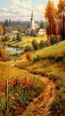 Enchanting landscape in autumn Royalty Free Stock Photo