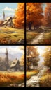 Enchanting landscape in autumn Royalty Free Stock Photo