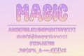 Enchanting Magic Gradient Color Font Set