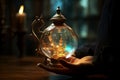 Enchanting Magic lamp. Generate Ai