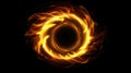 Enchanting magical yellow fire light effect, casting a radiant and captivating glow, Ai Generated