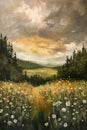 Enchanting Meadow: A Princess\' View of Nature\'s Perfect Balance