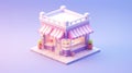 Enchanting Miniature 3D Shop: A Delightful Microcosm of Cuteness