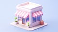 Enchanting Miniature 3D Shop: A Delightful Microcosm of Cuteness