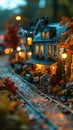 Enchanting Miniature Village: A Magical World of Model Trains, C