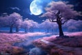 Enchanting Moonlit Landscapes - Generative AI