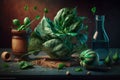 Captivating Spinach Photography: Award-Winning Artistry with Canon EOS 5D Mark IV DSLR