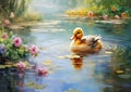 Enchanting Oasis: A Serene Journey through the Deep Duck Pond an