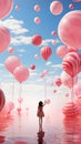 Enchanting Pastel Pink Lollipop Paradise for a Cute Girl