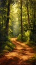 Enchanting Pathways: A Journey Through a Glittering Forest Wonde