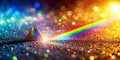 Enchanting Rainbow Prism Light Overlay A Sparkling Sunlight Glitter Background for Magical Design Projects Royalty Free Stock Photo