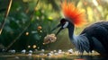 the enchanting realm of nature as an African Crowned Crane.