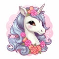 Enchanting realm of our majestic unicorn - a symbol of hope, magic, and love. Generative Ai
