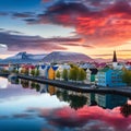 Enchanting Reykjavik: A Blend of Natural Wonders and Urban Charm Royalty Free Stock Photo