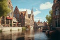 Enchanting scene of the historic city of Bruges