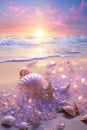 Enchanting Shells and Lilac Sunsets: A Dreamy Summer Morning at