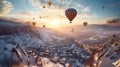 Enchanting Skies: Cappadocia\'s Majestic Hot Air Balloons