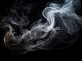 Enchanting Smoke Dance in Controlled Indoor Setting