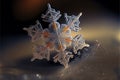 Enchanting Snowflake - AI Generated Macro Photography Illustration 010