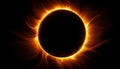 Enchanting solar eclipse with mesmerizing celestial phenomenon and captivating shadows