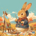 Charming Rabbit Artist at Work