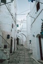 Discover the Hidden Charm of Ostuni\'s Historical White Alleyway Through a Medieval Archway