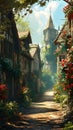 The Enchanting Streets: A Fairy Tale Morning in the Shadow of th