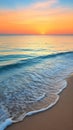 Enchanting Sunrise: The Mesmerizing Beach Waves of an Exotic Cit